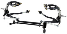 Ridetech 12289599 - Truturn System For 1961-1965 Falcon For Use W/ Coil-Overs Or Shockwaves Sold Separately Upper And Lower Arms Delrin Bushings Ball Joints Cross Shafts Tall/Drop Spindles Steering Arms And Tie RodsPowder Coated Black