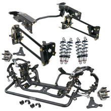 Ridetech 12320203 - HQ Coil-Over System W/ Hub Spindles For 1965-1972 F-100 Front And Rear HQ Coil-Overs Front Suspension System Spindles W/ S550 Hubs Caliper Brackets And Bolt-On 4-Link