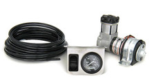 Ridetech 30111500 - On-Demand 1 Way Compressor Kit W/ Analog Gauge Model 215 Compressor Control Panel W/ One Switch And Single Needle Gauge Airline And Fittings