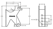 Ridetech 90000160 - Parallel 4-Link Axle Bracket Uncoated For 3 Inch Axle Housing