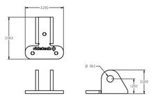 Ridetech 90000287 - Shockwave Bracket For 84-96 Corvette C4 Arm 1/4 Inch Mild Steel Powder Coated Black