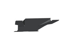 Road Armor 2191XFSPB - 19-20 GMC 1500 SPARTAN Front Bumper Bolt-On Skid Plate - Tex Blk