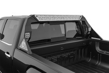 Road Armor 3141DHRP-C1-MD - 14-18 Chevy 1500 Headache Racks w/Bedrail Pods/ Standard 40in Center Light Pod/iD Raw