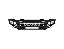 Road Armor 2202DF-B0-P2-MR-BH-B - 20-23 GMC 2500/3500 iD Front Bumper / Shackles / Standard End Pods / Beauty Ring - Black