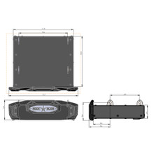 Rock Slide Engineering RS-971 - R-STEP 9 Inch Wide For 2016-2023 Toyota Tacoma Bed Step Attachment Brackets Behind Driver Rear Tire