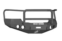 Road Armor 37405B - 08-10 GMC 2500 Stealth Front Winch Bumper w/Lonestar Guard - Tex Blk