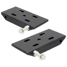 RockJock CE-9031A - HD Leaf Spring Plates For Use w/2 Inch Springs 76-86 Jeep CJ Front Includes Replaceable Sway Bar Mounts Pair  4x4
