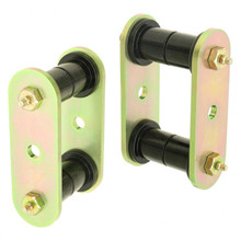 RockJock CE-9039P - HD Leaf Spring Shackles 87-95 Wrangler YJ Rear Includes Urethane Bushings HD Greasable Bolts Pair For Use w/ ProComp Springs  4x4