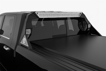 Road Armor 4091DHRP-C1-MH - 10-19 Dodge 1500 iDentity Headache Rack w/Bedrail Pods/40in Center Light Pod/Hyve Raw