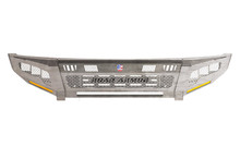 Road Armor 4104DF-A1-P3-MH-BH - 10-18 RAM 2500 iD FR Bumper Full Kit/Wide End Pods/X3 Cube/Acc Lights/Hyve - Raw Steel