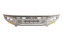 Road Armor 4162DF-A0-P2-MH-BH - 16-18 RAM 2500 iD FR Bumper Full Kit/Standard End Pods/X2 Cube/Acc Lights/Hyve-Raw Steel