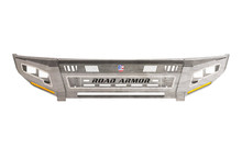 Road Armor 4102DF-A0-P2-MR-BH - 10-18 RAM 2500 iD FR Bumper Full Kit/Standard End Pods/X2 Cube/Acc Lights/Ring-Raw Steel
