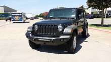 Road Armor 5184F0B - 18-20 Jeep Wrangler JL Stealth Front Winch Bumper Full Width - Tex Blk