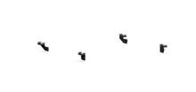 Road Armor 500BRS-BRKTKIT - 05-19 Toyota Tacoma TRECK Drill-Less Rack Base Mounting Bracket Kit - Tex Blk