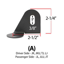 Rugged Radios MT-ANT-JEEP-PS - Antenna Mount for Jeep Wrangler TJ LJ JK JL and Gladiator JT Jeep B Mount
