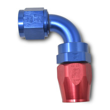 Russell 610150 - Performance -4 AN Red/Blue 90 Degree Full Flow Hose End