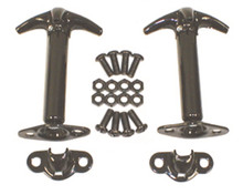 Rugged Ridge 11210.01 - 41-95 Jeep CJ / Jeep Wrangler Black Hood Catch Kit