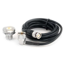 Rugged Radios NMO-RACE-BNC - 7 Ft Antenna Coax Cable Kit with BNC Connector for handheld radios - by