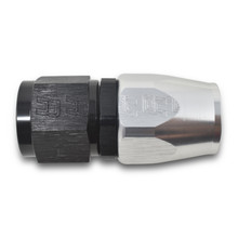 Russell 610023 - Performance -6 AN Black/Silver Straight Full Flow Hose End