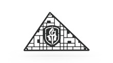 Road Armor DHRC1MD - iDentity Headache Rack w/40in Center Light Pod / Mesh Raw