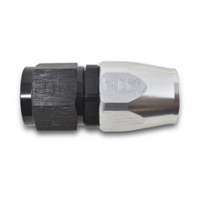 Russell 610033 - Performance -8 AN Black/Silver Straight Full Flow Hose End