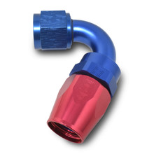 Russell 613440 - Performance -16 AN Red/Blue 120 Degree Full Flow Swivel Hose End (With 1-1/2in Radius)