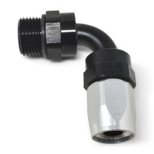 Russell 612463 - Performance Hose End #6 to #6 Radius Inlet Port 90 Deg Blk/Clr