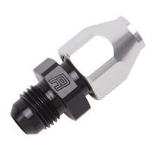 Russell 639213 - Performance Black/Silver -6 AN Male 37 Degree to 3/8in Aluminum Tube