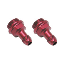 Russell 640360 - Performance 7/8in -20 x -6 AN Male Flare Extended (2 pcs.) (Red/Blue)