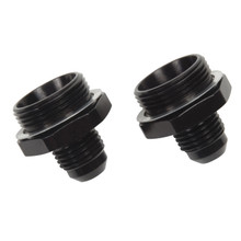 Russell 640223 - Performance -6 AN Carb Adapter Fittings (2 pcs.) (Black)