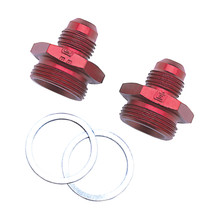 Russell 640220 - Performance -6 AN Carb Adapter Fittings (2 pcs.) (Red)