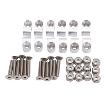 Russell 654020 - Performance Billet 3/16in Tubing Clamp Natural Finish (12 pcs.)