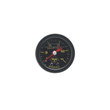 Russell 650310 - Performance 15 psi fuel pressure gauge black face and case (Liquid-filled)