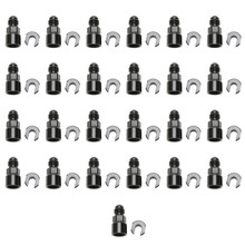 Russell 644127 - Performance -6 AN Male to 3/8in SAE Quick-Disc Female EFI Adapter Fitting(Bulk Qty 25)-Black