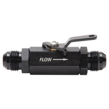 Russell 650643 - Performance Shutoff Valve -8 AN Male Black Finish