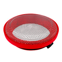 S&B 77-3004 - Turbo Screen 5.0 Inch Red Stainless Steel Mesh W/Stainless Steel Clamp