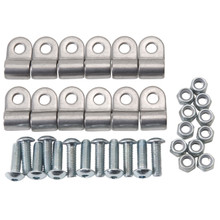 Russell 654030 - Performance Stainless Steel Brake Line Clamps (12 pcs.)