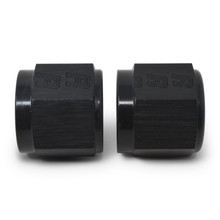 Russell 660575 - Performance -6 AN Tube Nuts 3/8in dia. (Black) (2 pcs.)