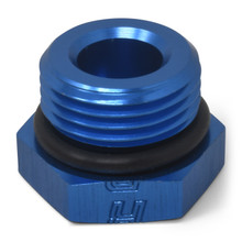 Russell 660300 - Performance -12 AN Straight Thread Plug (Blue)