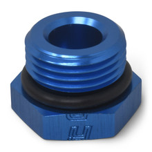 Russell 660280 - Performance -8 AN Straight Thread Plug (Blue)