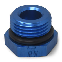 Russell 660250 - Performance -3 AN Straight Thread Plug (Blue) (Blue)