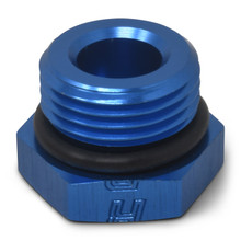 Russell 660270 - Performance -6 AN Straight Thread Plug (Blue)
