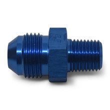 Russell 660430 - Performance -4 AN to 1/4in NPT Straight Flare to Pipe (Blue)