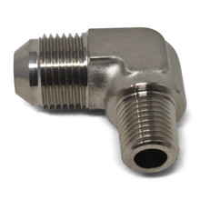 Russell 660841 - Performance -6 AN to 3/8in NPT 90 Degree Flare to Pipe Adapter (Endura)