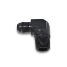 Russell 660843 - Performance -6 AN to 3/8in NPT 90 Degree Flare to Pipe Adapter (Black)