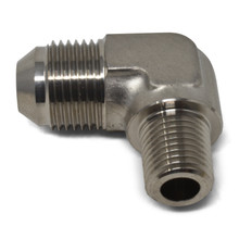 Russell 660821 - Performance -6 AN to 1/4in NPT 90 Degree Flare to Pipe Adapter (Endura)