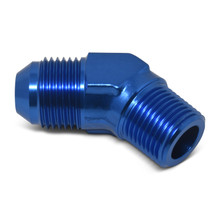 Russell 660950 - Performance -6 AN to 1/4in NPT 45 Degree Flare to Pipe Adapter