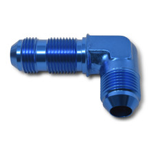 Russell 661230 - Performance -3 AN 90 Degree Flare Bulkhead (Blue)