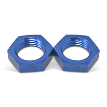 Russell 661920 - Performance -12 AN Bulkhead Nuts 1 1/16in -12 Thread Size (Blue)