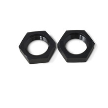 Russell 661893 - Performance -6 AN Bulkhead Nuts 9/16in -18 Thread Size (Black)